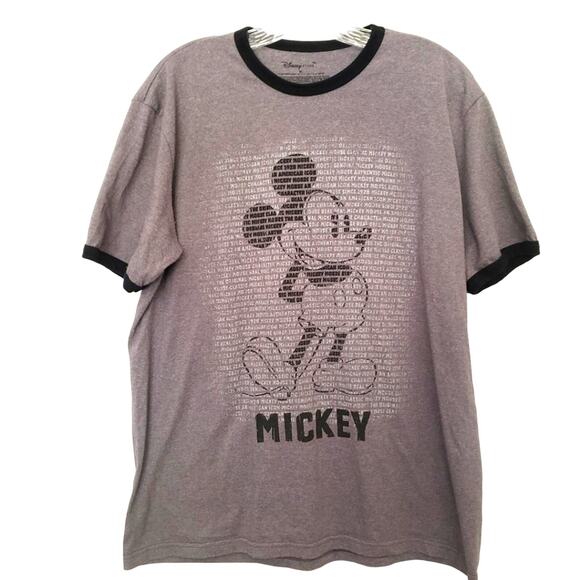 Disney Graphic Ringer Tee - Mickey Mouse - M - Picture 1 of 5